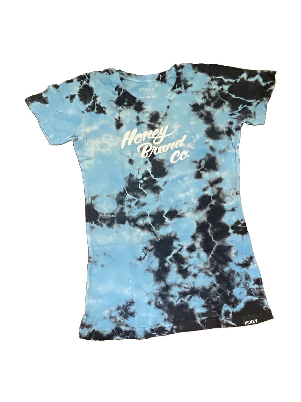 Women’s Blue Tie-Dye Short Sleeve Tee